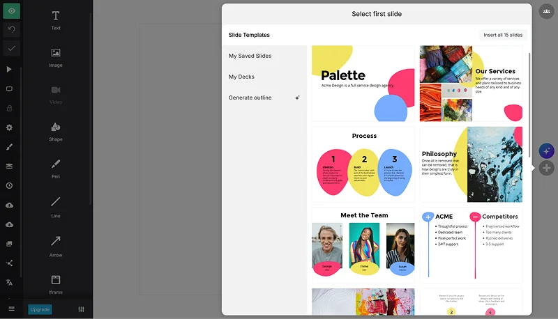 макеты презентаций